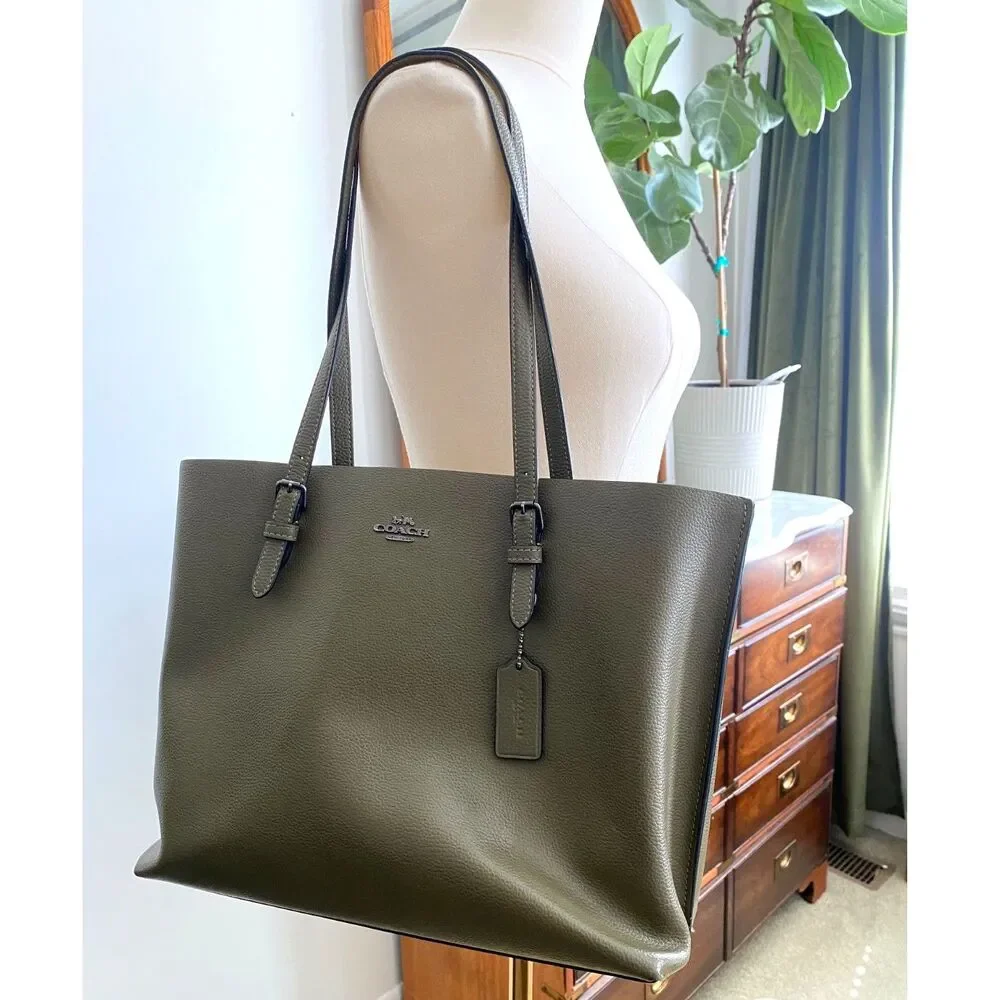 Coach small green olive